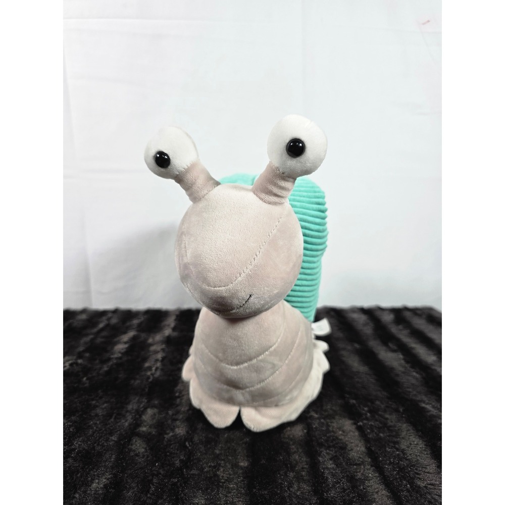 Scentsy Buddy Sia the Snail Plush Stuffed Animal Teal Corduroy Shell Tan